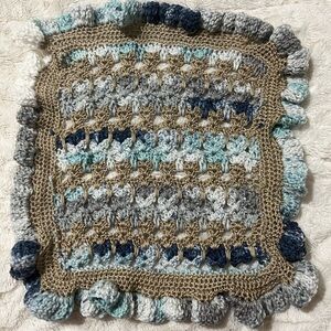 NWT Baby Lovey, Handmade, Crotched, Cat stitch blanket, afghan